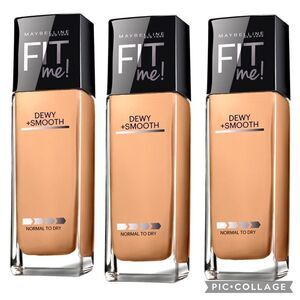 Lot of 3 360 Mocha Maybelline Fit Me Dewy + Smooth Foundation
